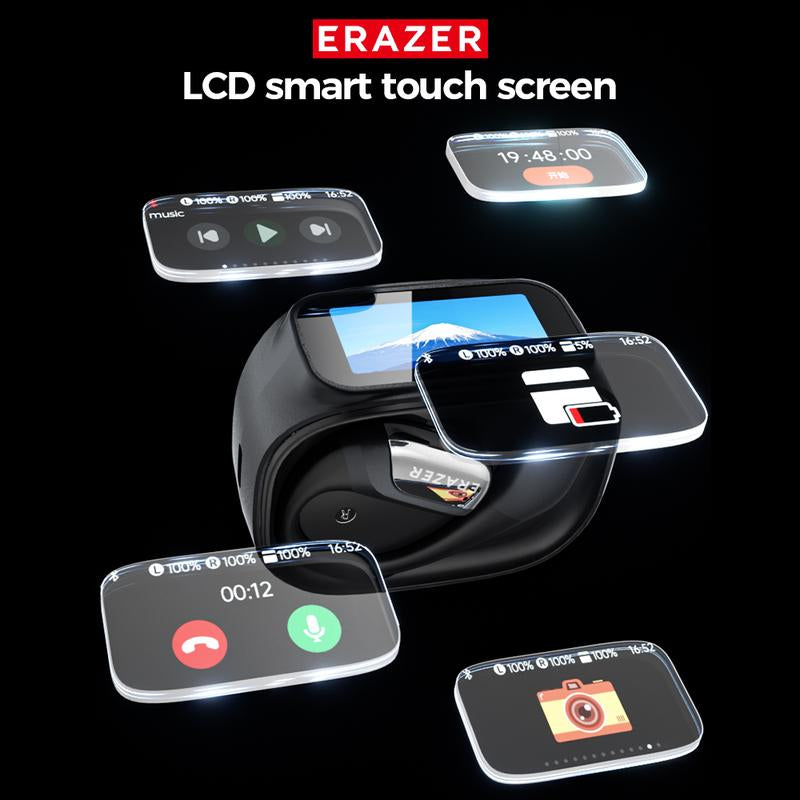 ERAZER XF35 Translation Earbuds Real Time,134 Languages Translator Earbuds Open-Ear Wireless Headphone, with Audio-Visual Future Touch Screen Translating Device for Audifonos Traductores Inglés Español Free APP Fit IOS & Android