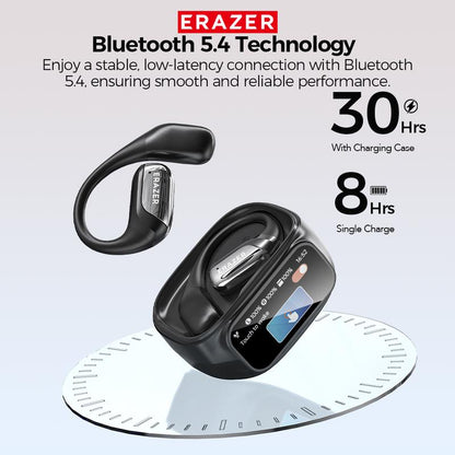 ERAZER XF35 Translation Earbuds Real Time,134 Languages Translator Earbuds Open-Ear Wireless Headphone, with Audio-Visual Future Touch Screen Translating Device for Audifonos Traductores Inglés Español Free APP Fit IOS & Android
