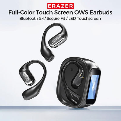 ERAZER XF35 Translation Earbuds Real Time,134 Languages Translator Earbuds Open-Ear Wireless Headphone, with Audio-Visual Future Touch Screen Translating Device for Audifonos Traductores Inglés Español Free APP Fit IOS & Android