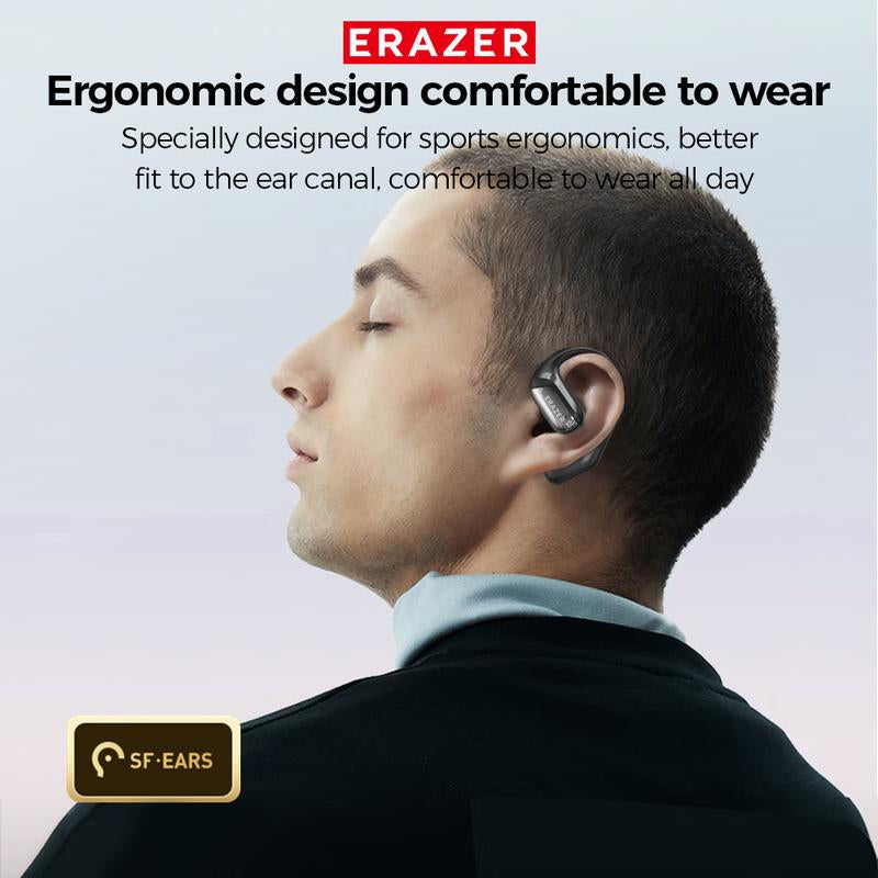 ERAZER XF35 Translation Earbuds Real Time,134 Languages Translator Earbuds Open-Ear Wireless Headphone, with Audio-Visual Future Touch Screen Translating Device for Audifonos Traductores Inglés Español Free APP Fit IOS & Android